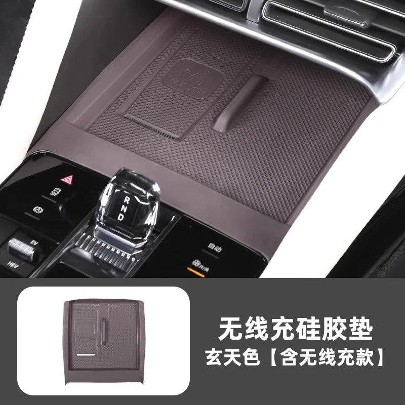 For BYD Song Plus DM-i 2023-2025 Car Central Control Gear Pad Silicone All Inclusive Central Control Button Protection Cover