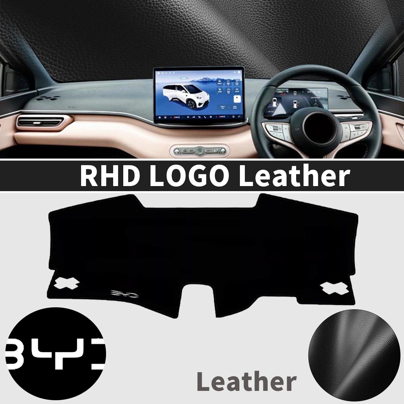 fit for BYD Seagull ATTO 1 Dolphin Surf 2025 2026 DashMat Sunshade Car Protective Carpet Accessories Dashmat Dashboard Cover Pad
