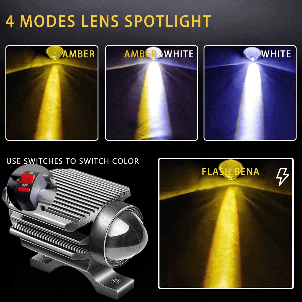 Additional LED Fog Lights Motorcycle Headlights For YAMAHA TENERE 700 MT10 DRAG STAR 400 BANSHEE FJR 1300 YZ250F VSTAR