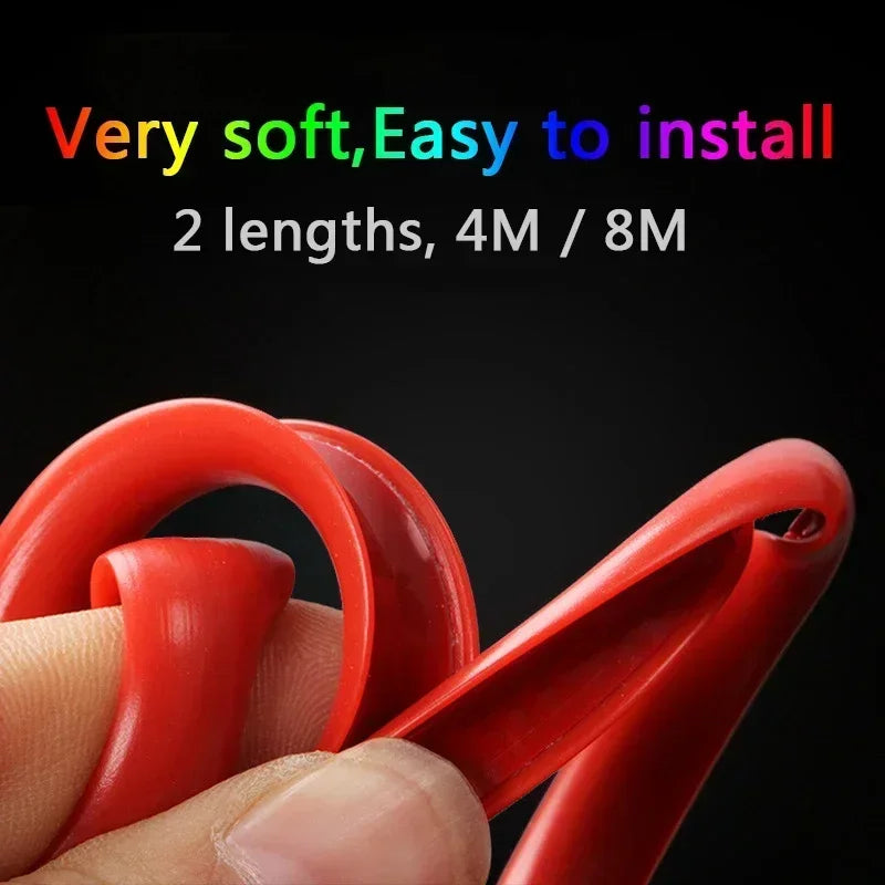 Universal Car Rim Protect Strip 8 Meters Wheel Edge Protector Car Wheel Sticker Tire Protection Care Covers Car Styling Amagi