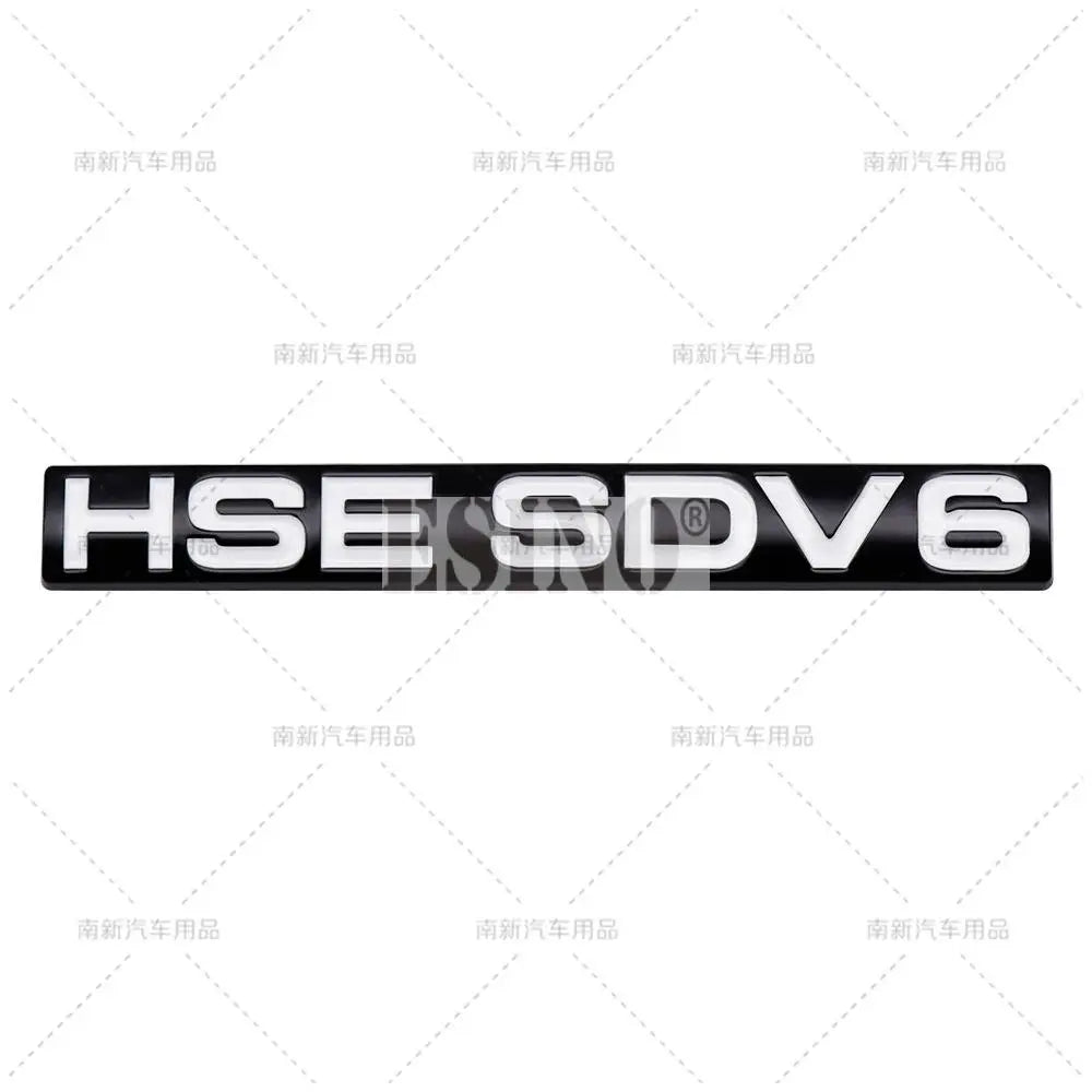 New 3D HSE SDV6 SDV8 ABS Adhesive Emblem Badge Decal for Land Rover Ranger Rover Voguese Defender