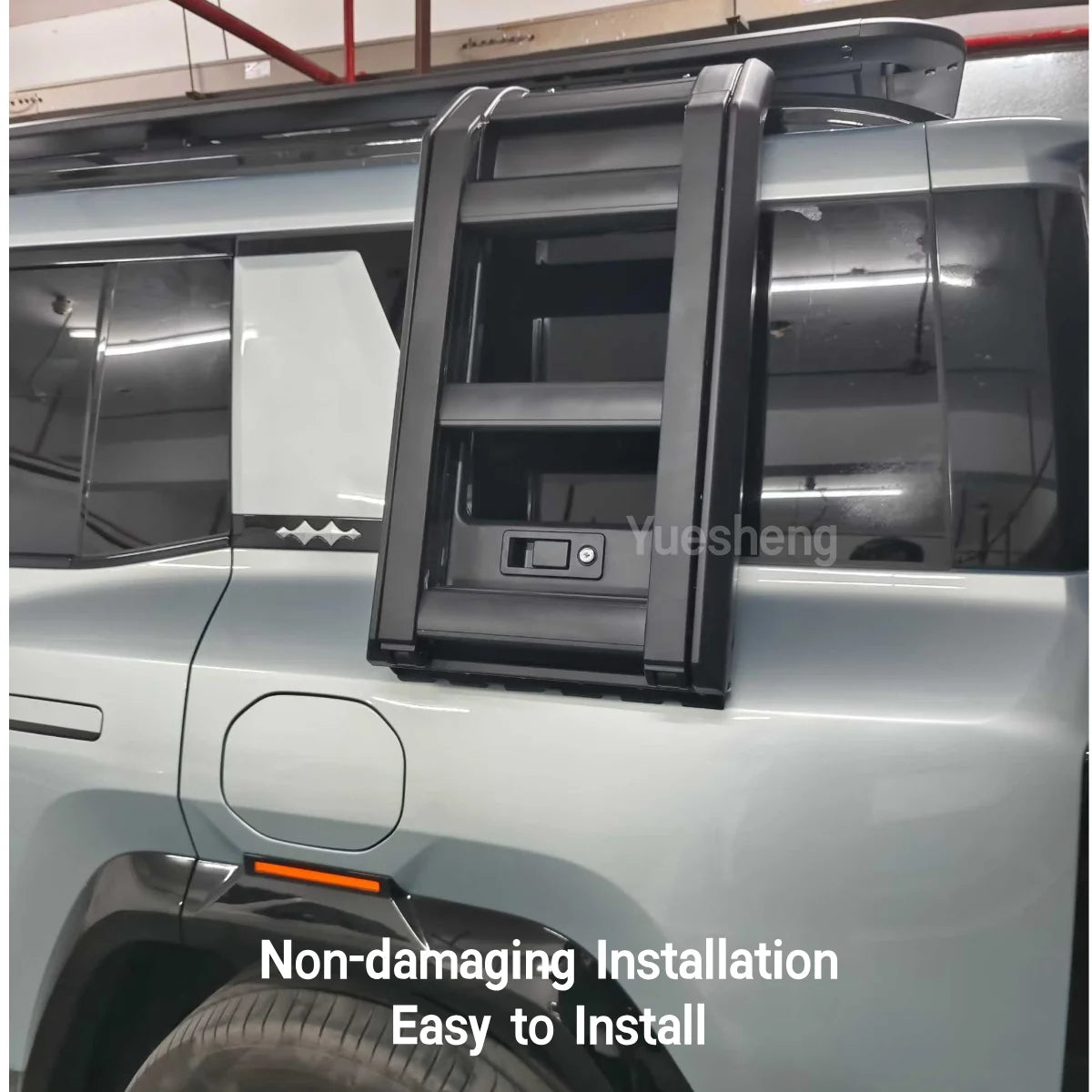 Off Road Aluminum Car Luggage Rack Roof Rack Side Ladder Side Storage Box For BYD Leopard 5 8 Titanium 3 7 Exterior Accessories