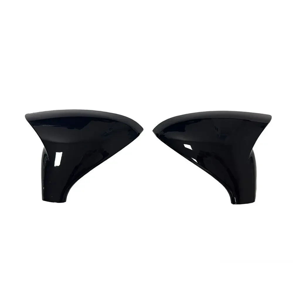 For Peugeot 207 308 2006 2007 2008-2012 ABS Car Rearview Side Mirror Cover Wing Cap Exterior Door Housing Trim Adhesive Sticker