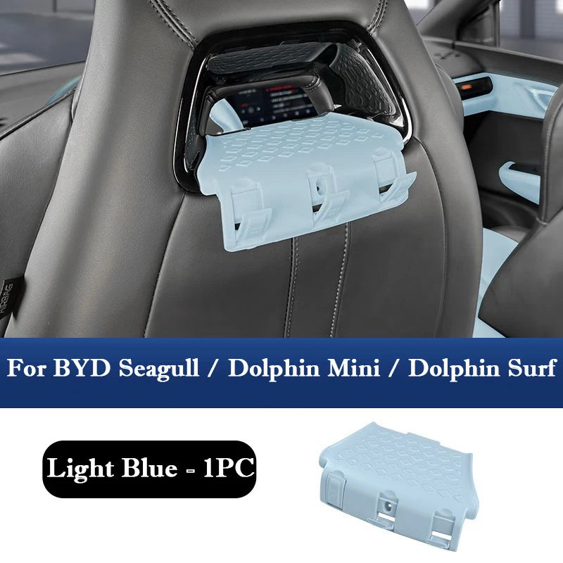 For BYD Seagull Dolphin Mini Surf Multifunctional Seat Back Rest Hook Hidden Storage Hooks Car Interior Organizer Accessories