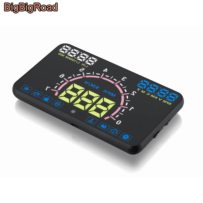 BigBigRoad For Land Rover Discovery 2 3 4 Sport Defender Vision Car OBD2 HUD Head Up Display Speedmeter Windscreen Projector
