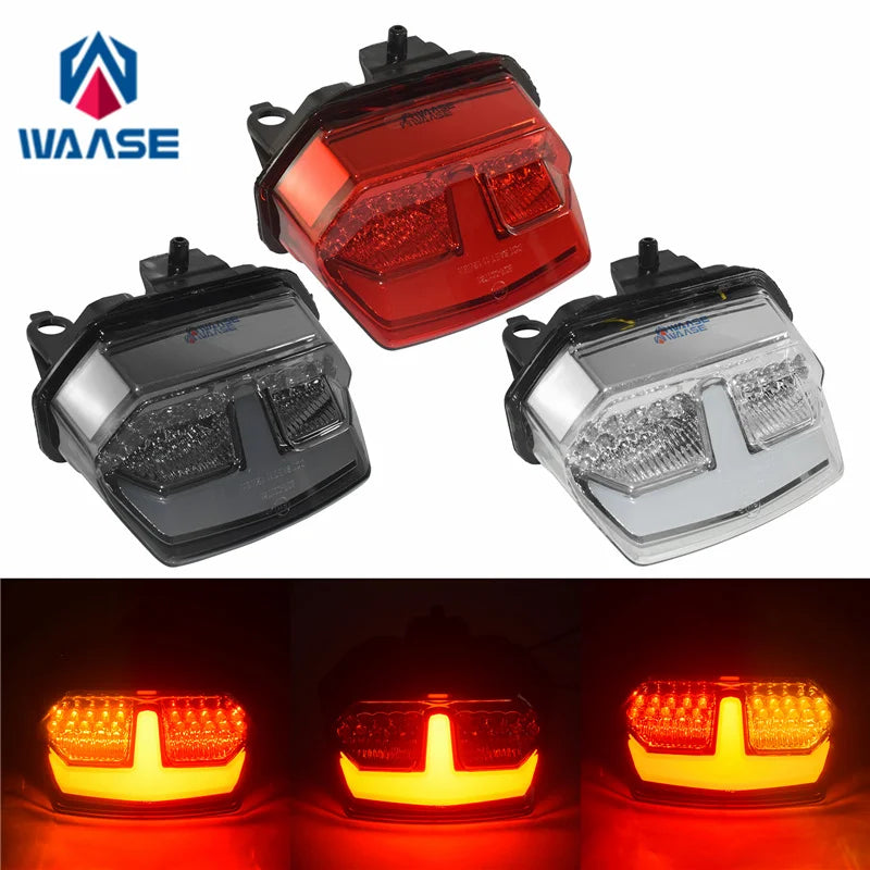 waase For Honda CRF1100L Africa Twin 2020 2021 2022 2023 2024 EMark Rear Tail Light Brake Turn Signals Integrated LED Stop Light