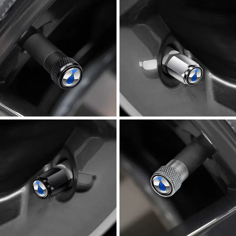  For BYD Denza B5 EV D9 DM-i N7 N8 N9 Z9 Z9GT 4Pcs Car Wheel Tire Valve Caps Aluminum Alloy Air Stem Dust Cover Car Accessories