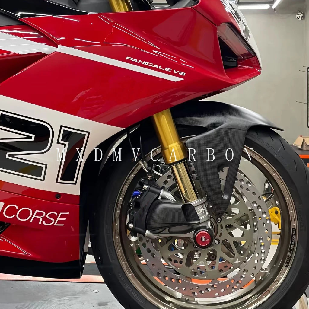 For Ducati Panigale V2 2024 2023 -2020 3K Dry Carbon Fiber Fender Frame Cover Fixed Wing Fuel Tank Side Panel Full Fairing Kits