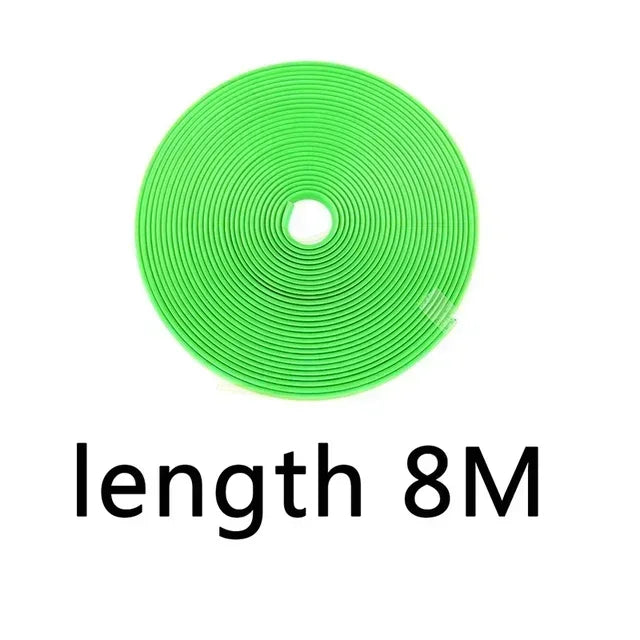 Universal 8M Car tires Styling Mouldings Rim Protect Strip Wheel Edge Protector Car Wheel Sticker Tire Protection Care Covers