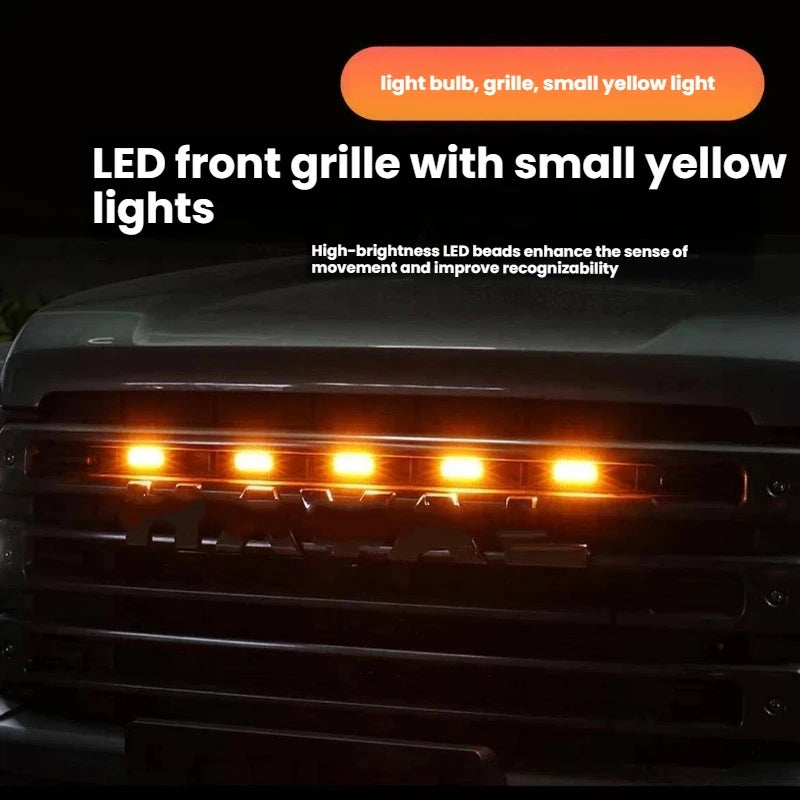 LED Front Grille Light FOR BYD LEOPARD 8 DENZA B8 Car Daytime Running Light Wheel Eyebrow Lamp For Pickup Offroad 12V