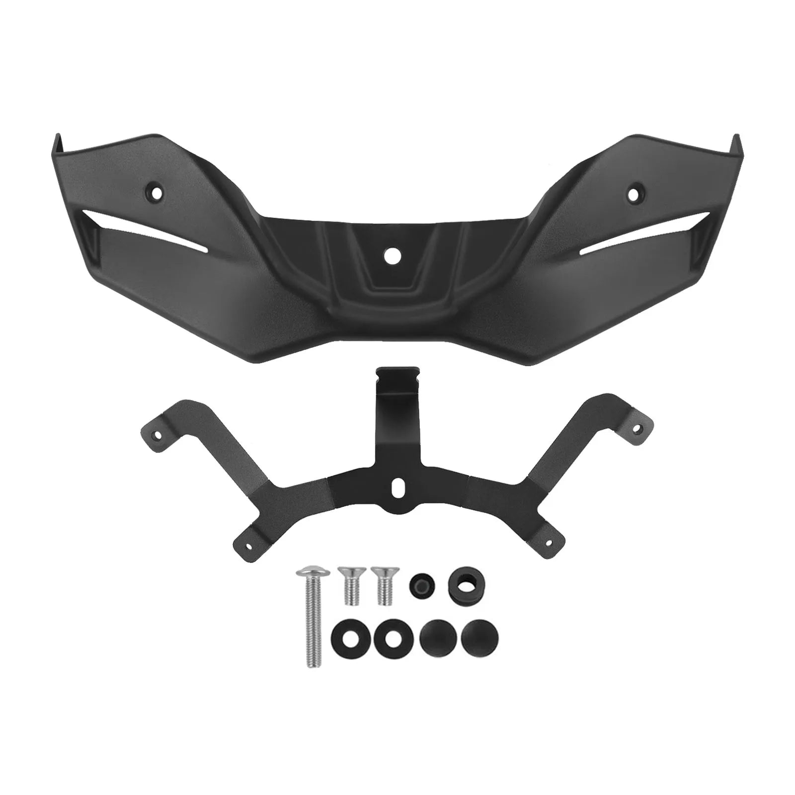 For Yamaha MT-07 MT07 Y-AMT 2025 2026 جناح سفلي أمامي سبويلر عاري جناح ديناميكي هوائي ممتد شفة أمامية غطاء