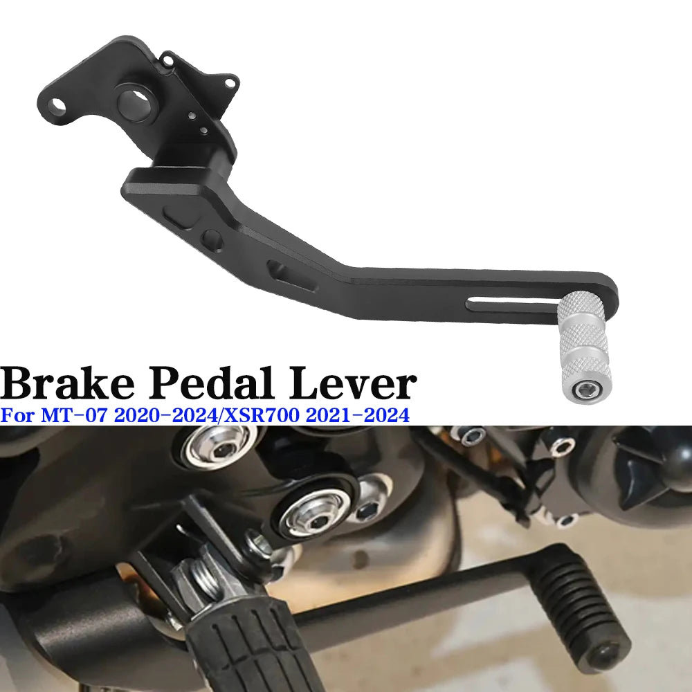 For Yamaha MT-07 MT07 MT 07 2020-2024 XSR700 XSR 700 2021-2024 Rear Foot Brake Lever Pedal Footpegs Aluminum Accessories