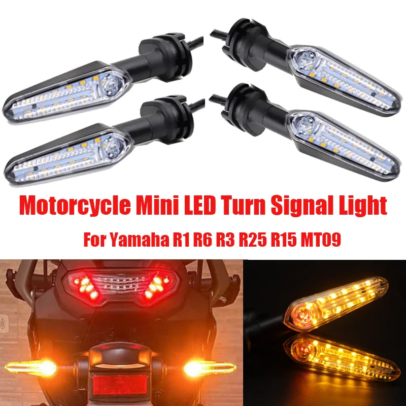 MT-07 MT-09 LED Turn Signal Indicator Light For Yamaha YZF R6 R1 R3 R7 R9 R15 MT07 MT09 T7 TRACER 700 900 9/GT XSR 700 XJ6 FZ1