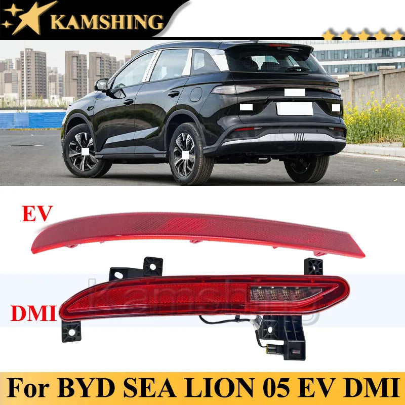 Kamshing Rear Bumper Light Lamp For BYD SEA LION 05 EV DMI 2025 Rear Fog Light Fog Lamp Reflector Reversing Light Lamp