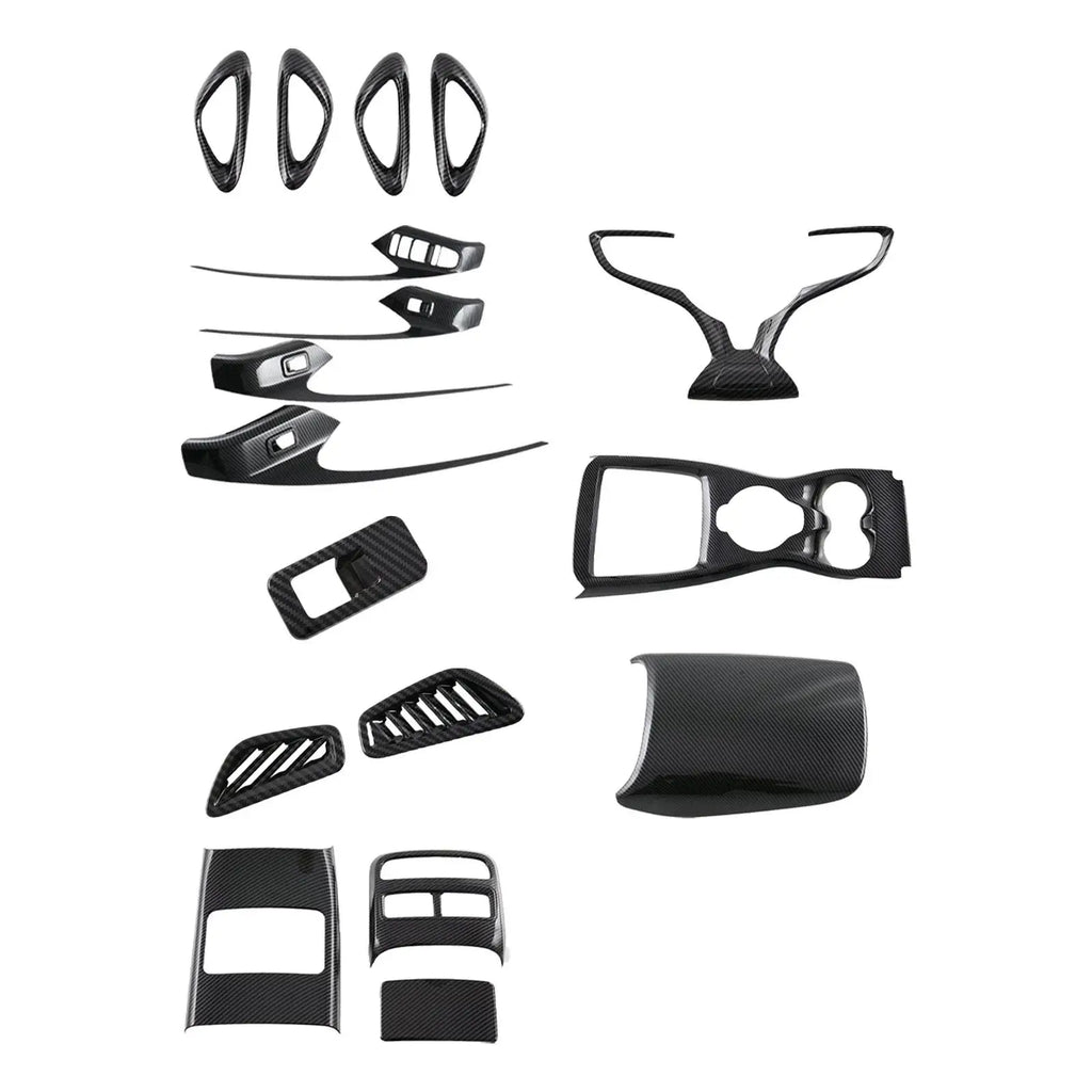 Car Interior Protection Accessory Black Carbon Fiber Easy to Mount Replacement Decorative Cover Stylish for Byd Seal Atto 4