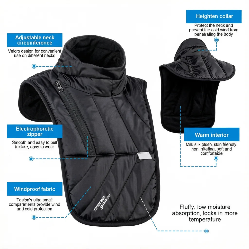 Winter Keeping Warm Neck Scarf For YAMAHA TRACER 900GT 700GT 700 900 GT MT09 MT07 MT 07 09 Motorcycle Rider Chest Neck