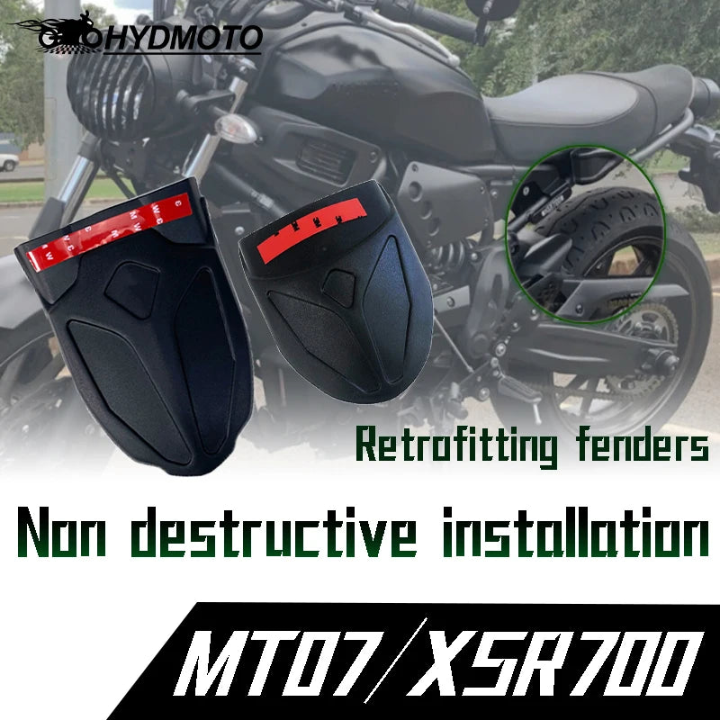 For Yamaha MT07 FZ07 MT FZ 07 XSR700 XSR 700 2014-2021motorcycle Front and rear mudguards splash guard retrofit extend fend