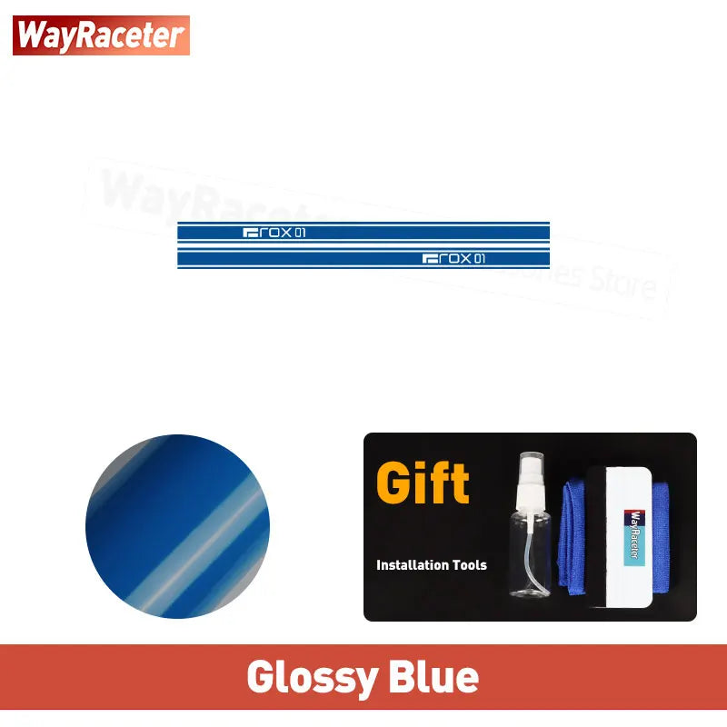 2 Pcs/Set Door Side Stripes Sticker Carbon Fiber Vinyl Decal For Polestones 01 ROX 01 2025 2026 2023 2024 Accessories