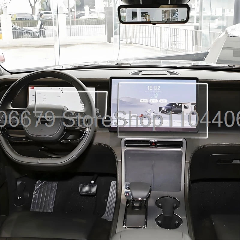 For ROX 01 Polestones 01 2023 2024 15.7inch Car gps navigation and 12.3inch instrument Tempered Glass Screen Protector film