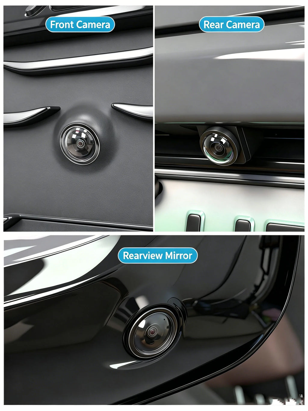 For BYD Sea Lion 06 EV/DM-I Car Camera Protective Cover 360 Lens Protective Cover Rain And Fog Proof Cover Accessories
