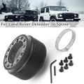 Universal Car Auto Quick Release Steering Wheel Snap Off Hub Adapter Boss Kit Aluminum For Land Rover Defender 36 Splines