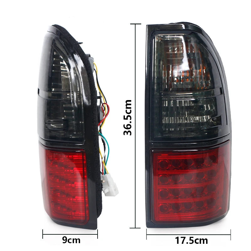 For Toyota Prado Land Cruiser 90 1997-2002 Car Rear LED Light Turn Signal Warning Stop Fog Lamp Tail Light Without halogen bulb