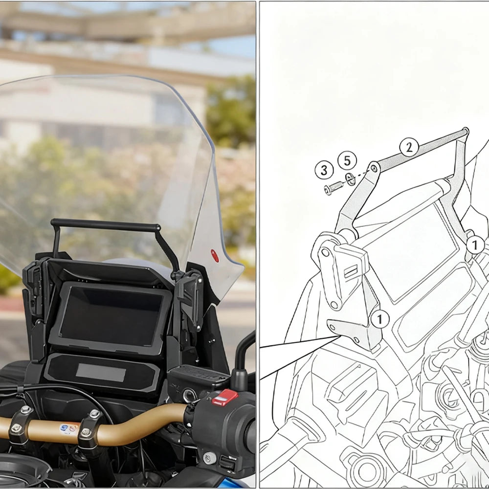 For Honda CRF 1100L Africa Twin ADVENTURE SPORTS 2020- Motorcycle Support GPS Navigation Bracket Stand Holder Phone Mobile Phone