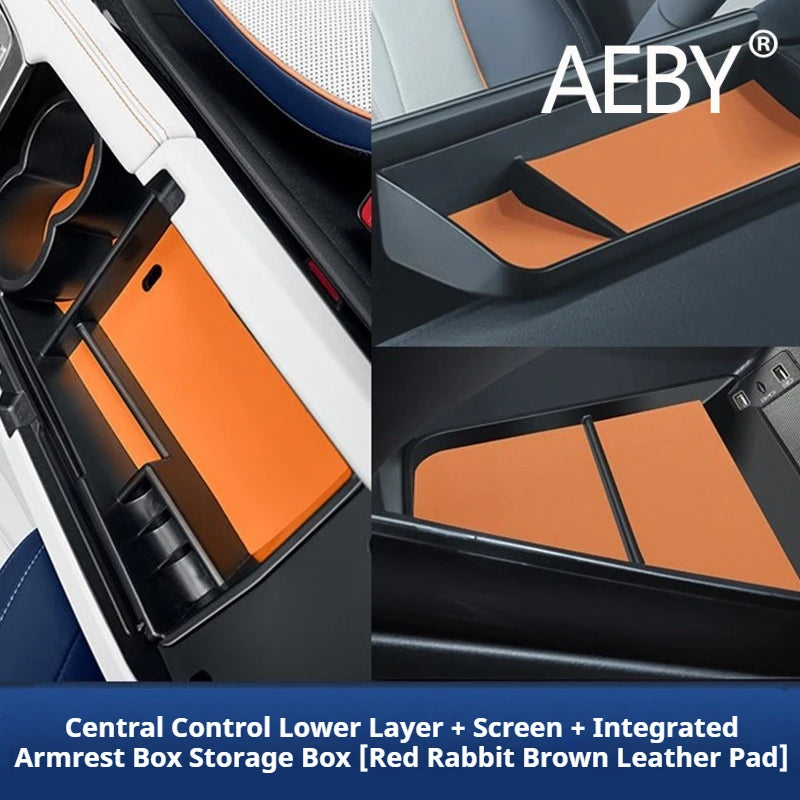 AEBY For BYD Seal U DM-i 2020 2021 2022 Car Center Console Storage Box Cup Holder  Organizer Tray Anti-Dust Interior Accessories
