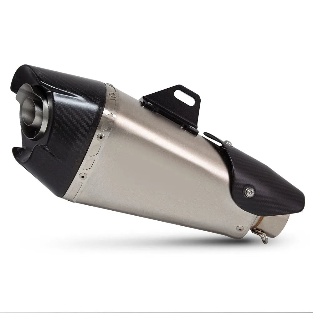 60mm Universal Motorcycle Exhaust Muffler Pipe For Ninja400 ZX4R ADV750 DL650 R3 Sport Bike Adventure Motorcycle