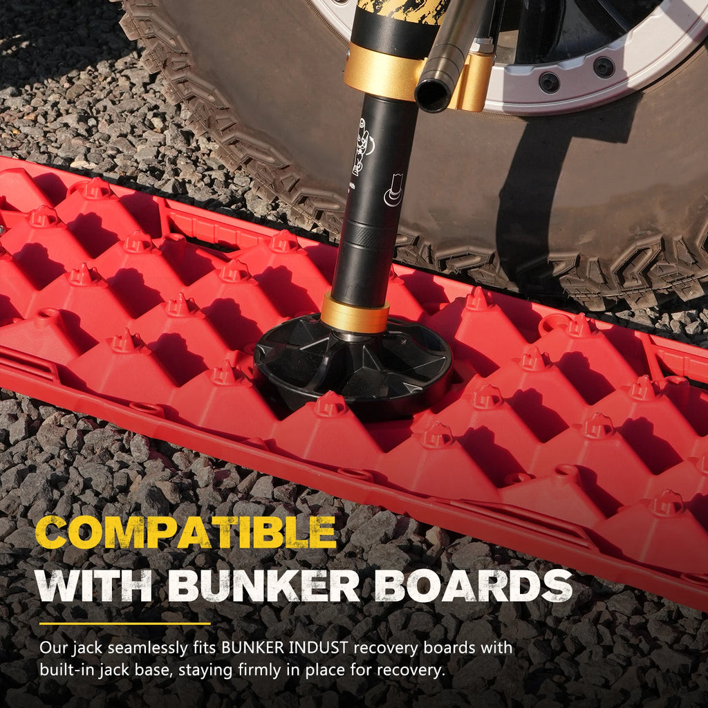 BUNKER INDUST Heavy Duty 19400lbs Portable Hydraulic Recovery Jack for Off-Road Vehicles 4x4 Truck Emergency Rescue Tool