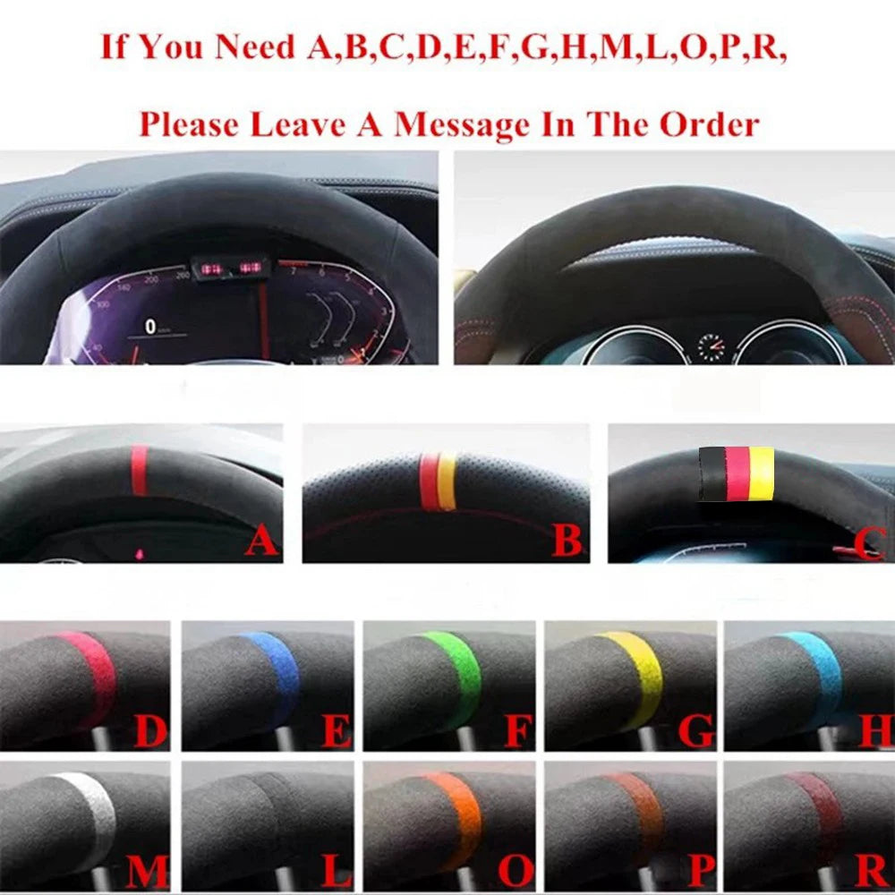 Car Steering Wheel Cover Customized Artificial Leather For Mercedes Benz M-Class W163 1998 1999 2000 2001 2002 2003 2004-2005
