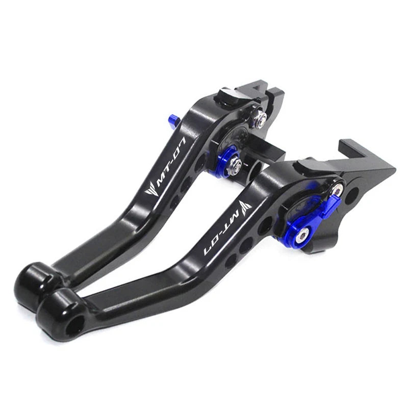 لطراز Yamaha MT-07/FZ-07 2014-2021 مجموعة ذراع قابض وفرامل CNC، مقابض قابلة للتعديل، إكسسوارات دراجات نارية