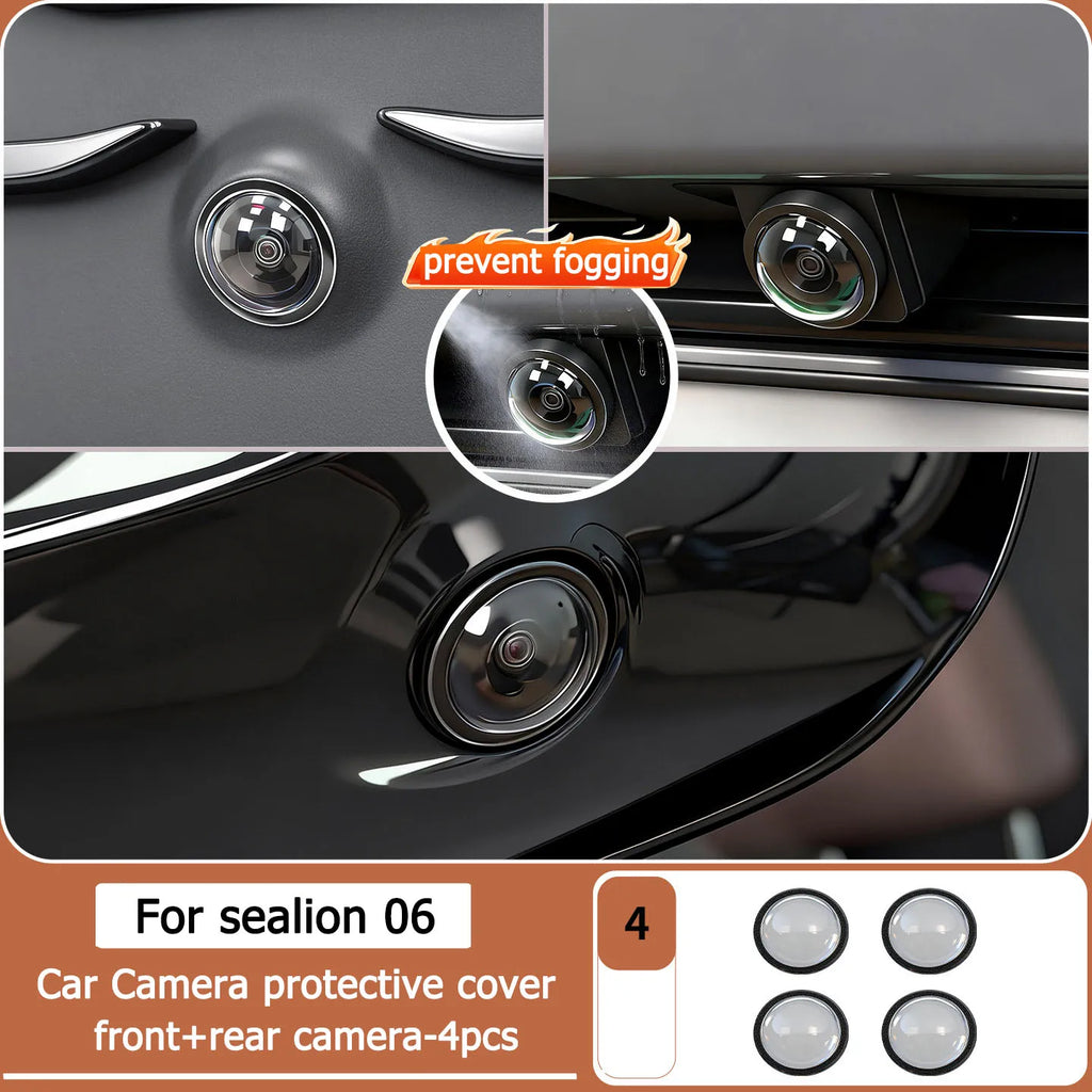 For BYD Sea Lion 06 EV/DM-I Car Camera Protective Cover 360 Lens Protective Cover Rain And Fog Proof Cover Accessories