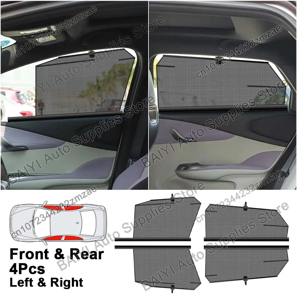 For BYD Dolphin 2021-2025 Car Lifting Window Sunshade Customizable Sun Shade Front Rear Windshield Sunshield Protector Cover