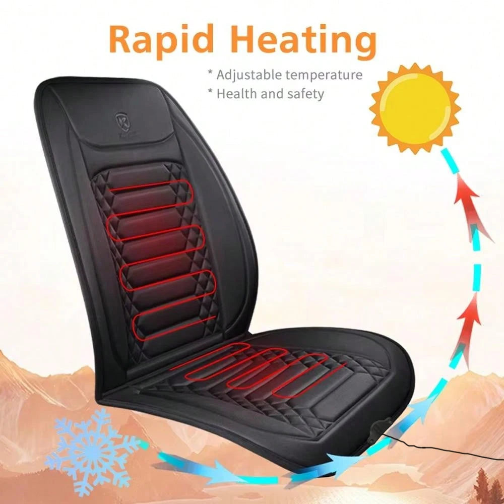 12V Heated Car Seat Cover Heating Pad Fast Car Seat Heater Flannel Heated Cars Seat Protector Seat Heating Cover Car Accessories