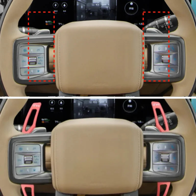 For BYD Formula Leopard 5 Denza B5 Titanium 8/3 2023-2025 Titanium 7 2025 Steering Wheel Gear Shifters Paddle Shift Extension