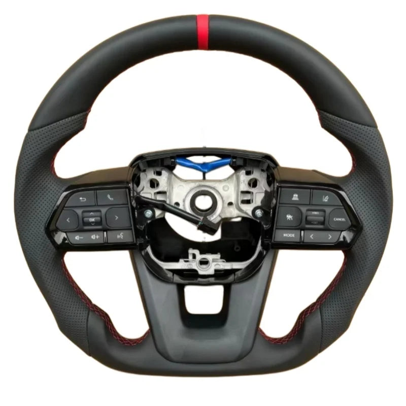 Leather Steering Wheel For Toyota Crown Land Cruiser 200 300 Hilux Fortuner Camry Land FJ Cruiser Gr Corolla Hiace Supra Mk5