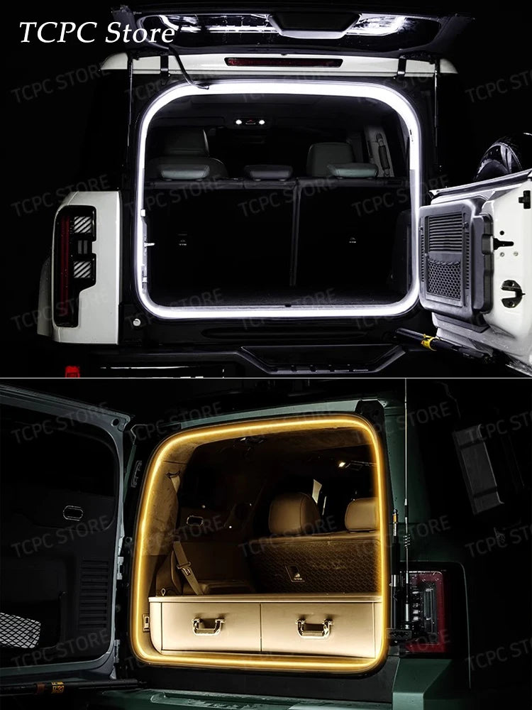 For BYD Formula Leopard 5 8 Denza B5 LED Rear Trunk Brighten LED Strip Modified Lighting Waterproof Light Car Atmosphere Lamp ﻿