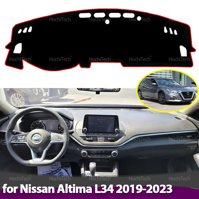 Anti-Slip Mat Dashboard Cover Carpet Sunshade Dashmat Accessories For Nissan Altima L34 2019 2020 2021 2022 2023