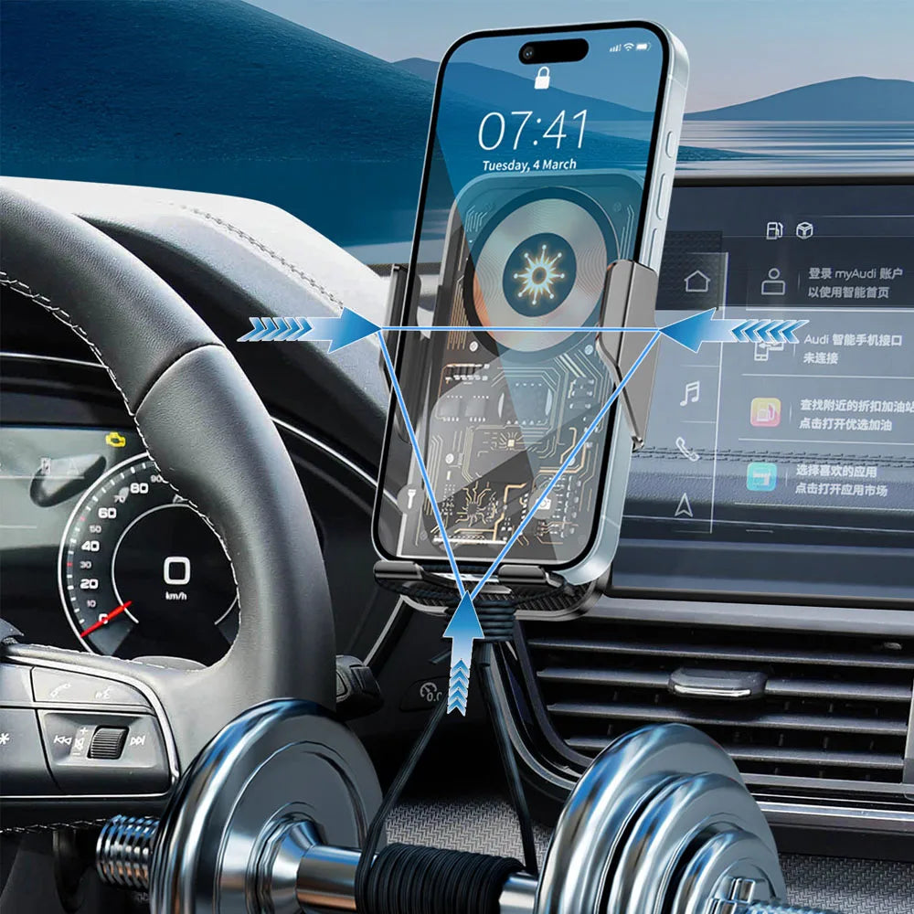 15.7-inch Navigation Screen Phone Holder Fit For Rox Adamas 2025 2026 Aluminum Alloy Phone Holder Interior Modification Supplies