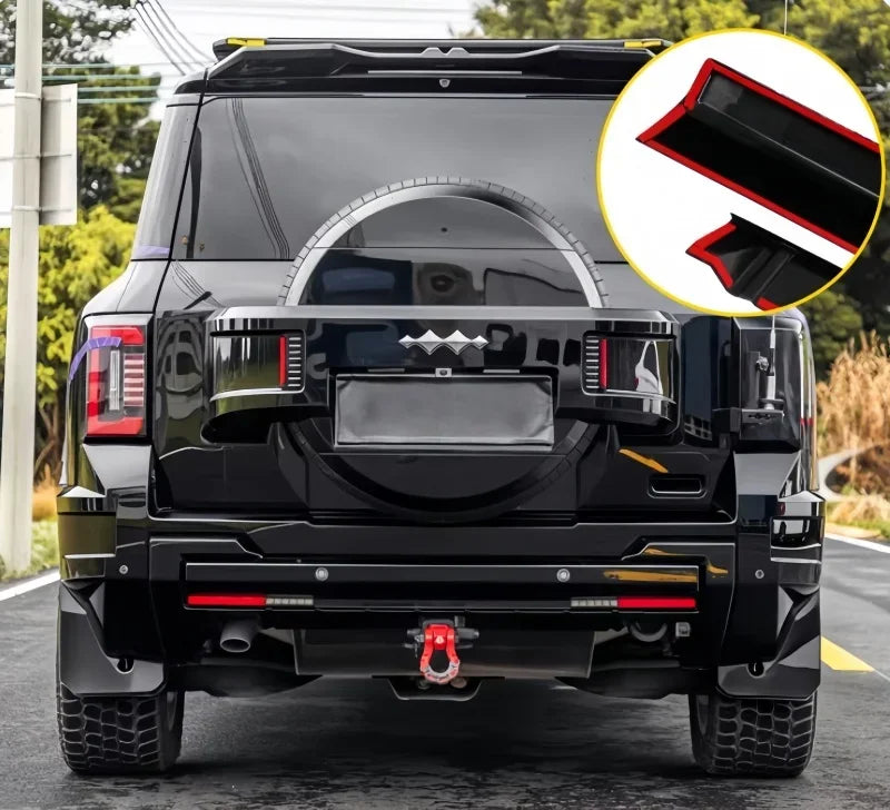 Car Front and Rear Bumper Trim Kit Suitable for BYD Leopard 8 2024 2025 Modified Car Black Warrior Front Rear Bumper Accessories