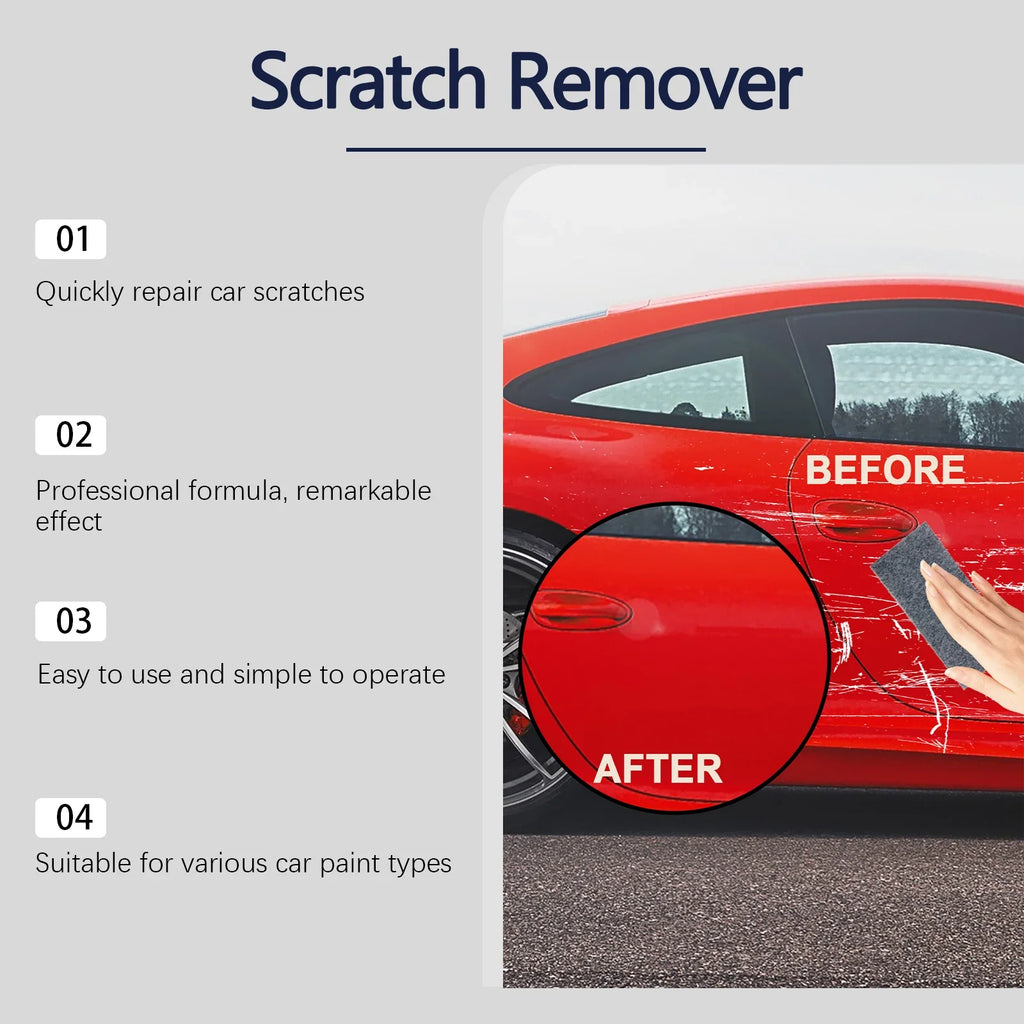 60g Car Scratch Remover Nano Flash Cloth Kit Auto Compound Polishing Anti Scratch Cleaner Cream Auto Polishes Care Repair Tool