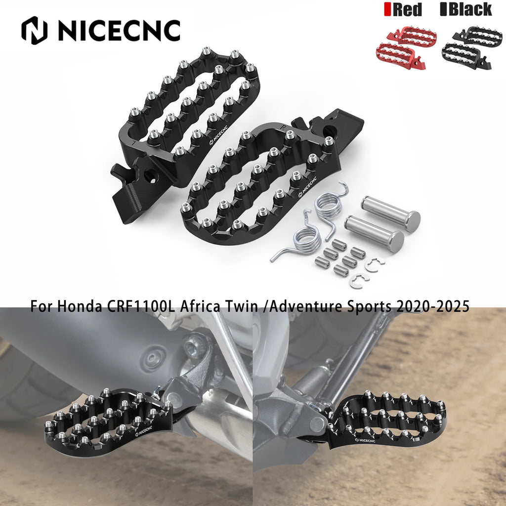 For Honda CRF1100L Africa Twin/ADV 2020-2026 Motorcycle Footrest Footpegs Foot Pegs Africa Twin CRF 1100L Adventure Sports 20-26