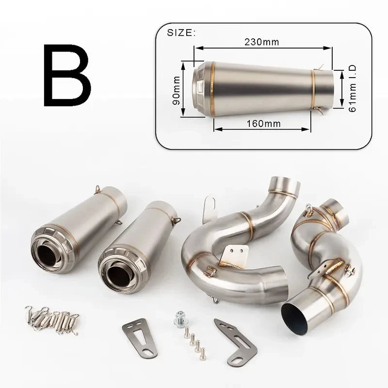 V4 Motorcycle Exhaust Muffler System For Ducati Panigale V4/V4S 2018-2024, Streetfighter V4 2020-2024