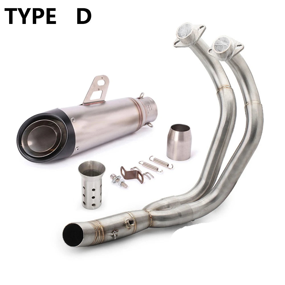 Hot Sale Motorcycle Exhaust Full Systems Pipe Motorcycle Muffler Escape Moto Racing YZF MT07 FZ07 TRACER For Yamaha MT-07 FZ-07