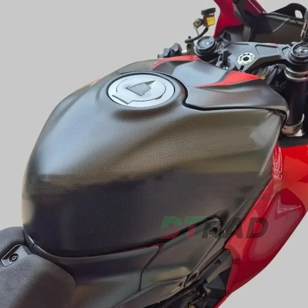 For DUCATI Panigale / Streetfighter V4 V4S 2025-2026 Carbon Fiber Motorcycle Upper Front Fuel Tank Protection Cover Fairing Kit