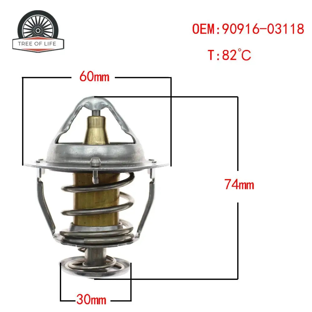 90916-03118 9091603097 For Toyota LandCruiser Prado KDJ150 KDJ155 KDJ120 1KD FTV 3.0L HILUX FORTUNER Engine Thermostat