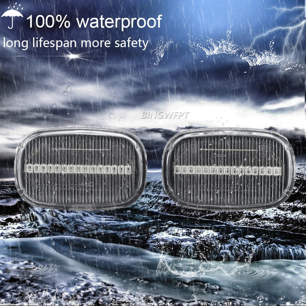 For Toyota Corolla E10/E11/E12 Yaris Verso Hilux Surf N21 RX Car Dynamic Led Side Marker Flowing Turn Signal Light Panel Lamp