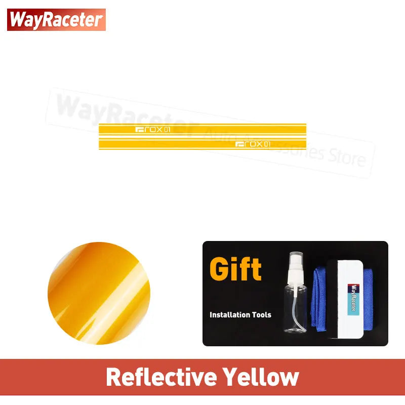 2 Pcs/Set Door Side Stripes Sticker Carbon Fiber Vinyl Decal For Polestones 01 ROX 01 2025 2026 2023 2024 Accessories