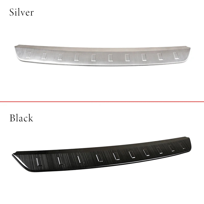 Stainless Steel For Land Rover Defender 110 2020-2024 External Rear Bumper Guard Plate Protect Cover Accessories Black and Silve